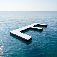 Plate-forme gonflable de jet ski d'Asie quai de ponton flottant pour installation d'amusement aquatique de bateau