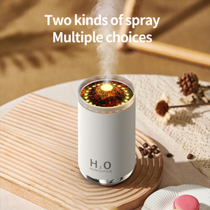 2025 mini khuếch tán hương thơm độ ẩm ngọn lửa độ ẩm không khí 250ml công suất máy tính để bàn 3D lửa đầy màu sắc ánh sáng tinh dầu khuyếch tán - Product Image 2