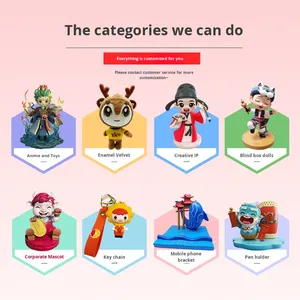 Figurine en boîte mystère en PVC et résine époxy, <span class=keywords><strong>Battle</strong></span> Brawlers, mascotte, cadeau, artisanat, ornement, personnalisation, 0-24 mois, Zhejiang - Product Image 3