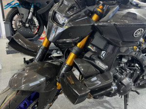 Akoso 100% 3K Khô Sợi <span class=keywords><strong>Carbon</strong></span> Xe Máy Phía Sau Ghế Bộ Tạo Cho Yamaha MT09 Fz09 2025 - Product Image 5