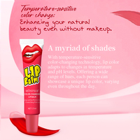 Tinte Labial en Gel Coreano Personalizado, Bálsamo Labial Humectante, Voluminizador, Color Rosa Cambiante, Vegano y Nutritivo