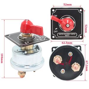 Panneau de montage noir 250A Interrupteur rotatif ON-OFF-ON Interrupteur principal de déconnexion de batterie en aluminium - Product Image 2