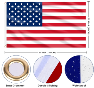 Bandiera Personalizzata dello Stato dell'<span class=keywords><strong>Arizona</strong></span> USA per Interni/Esterni 3x5 Piedi in Poliestere di Alta Qualità con Occhielli in Ottone - Product Image 6