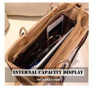 Túi Xách Da Nữ Bằng Sáng Chế Chuỗi Vuông Mang Nhãn Hiệu Custom Logo Túi Xách Thời Trang Cho Phụ Nữ Sang Trọng - Product Image 6