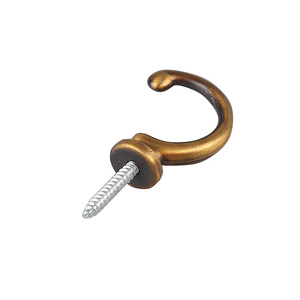 Cenfeng Zinc Alloy Wall <b>Hook</b> White Plastic Coated Single <b>Hook</b> For <b>Kitchen</b> Bathroom - Product Image 4