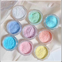 Luxe Chrome Net Rouge Coucher de Soleil Poudre Blusher Aurora Magique Sirène Aurora Couleur Clair de Lune Pierre Miroir Magique Poudre À Ongles Pigment