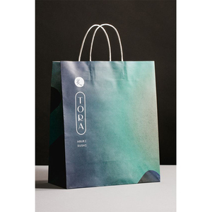 distribuidor mercado especial moderno restaurante comida Togo regalo bolso ecológico de la bolsa de papel de Kraft - Product Image 3