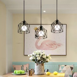 เซียงสเตอร์ ไลท์ติ้งโคมไฟระย้าเหล็กสไตล์โมเดิร์นมินิมอล E27 สีดำ สำหรับห้องนั่งเล่น ห้องนอน 8-15 ม. - Product Image 2
