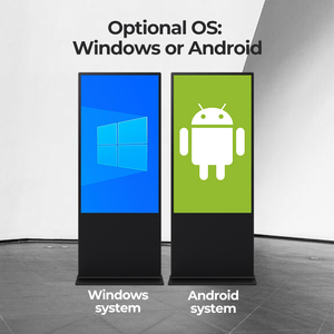 Android hoặc Windows cảm ứng đ<span class=keywords><strong>i</strong></span>ện dung kỹ thuật số biển hiển thị tầng thường vụ kiosk màn hình 55 inch cho trung tâm mua sắm & cửa hàng bán lẻ - Product Image 4