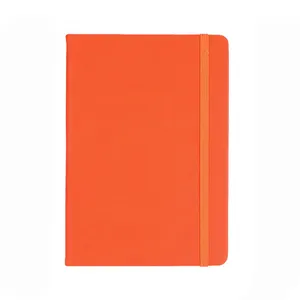 Buku band elastis kulit PU pabrik buku A5 kustom cetak kertas ramah lingkungan buku catatan jurnal hardcover