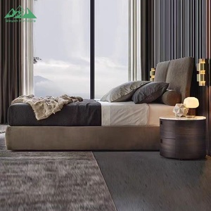 Tempat Tidur Modern Sederhana Gaya Nordik dengan Detail Tufted, Ukuran King Size, Tempat Tidur Anak Laki-laki, Tempat Tidur Pijat, Cocok untuk Apartemen Kecil - Product Image 5