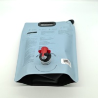 Emballage liquide en plastique réutilisable personnalisé de 1 à 10 L, imprimé en gravure, avec poignée et bec verseur à valve papillon pour détergent