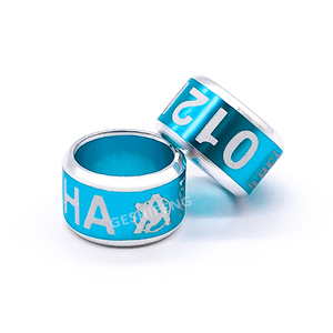 ピジョンと鳥のリングバンド金属2mmから30mmダブルカラーストレートリングバンド - Product Image 2