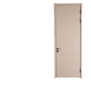 Puerta Interior Blanca Minimalista con Diseño Curvo, Puerta de MDF para Dormitorio, Aislamiento Acústico, Superficie Acabada - Product Image 5