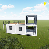 Maison préfabriquée en conteneur à construction rapide, logement mobile, conteneurs modulaires pré-assemblés, maison préfabriquée en conteneur
