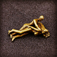 Knick-Knacks Statue Érotique Personnage En Laiton Petit Décoratif Antique Artisanat Maison Lit Décors Sexy Couples Corps Amour Positions Art