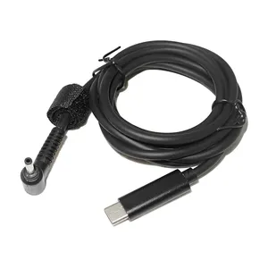 Sıcak tip C USB-C giriş DC 3.0*1.1mm güç PD şarj açılı kablo Laptop için 18-20V