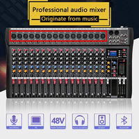 Console de Mixage Audio Professionnelle avec Égaliseur, Interface USB pour Enregistrement Studio, Karaoké, Carte Son, 6, 8, 12, 16 Canaux