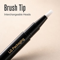 Flacon applicateur vide de 3 ml avec embout pinceau rotatif pour emballage cosmétique liquide – Vente en gros