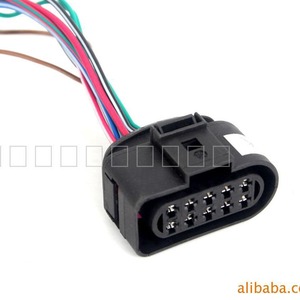 Conector Automotriz OLT de 10 Pines, Plástico Negro, para Uso General en Vehículos - Product Image 1