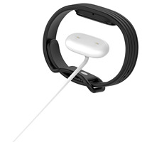 Kabel Pengisi Daya Magnetik 1M untuk Google Fitbit Air USB Kabel Pengisi Daya Cepat Kabel Pengganti Tahan Lama Hitam & Putih