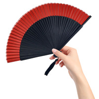 Éventail pliant en bambou style ancien pour la danse Hanfu et l'anime, Touqing Erqing, facile à ouvrir et à fermer, vente en gros DIY