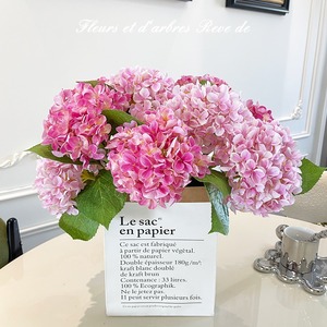 Fleurs artificielles Princesse Hortensia en plastique et soie, bouquets bioniques pour la décoration intérieure et les accessoires de photographie en extérieur - Product Image 2