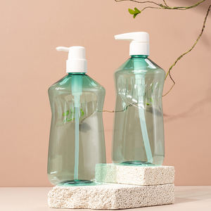Botella de plástico transparente PET creativa de fábrica, botella de detergente <span class=keywords><strong>para</strong></span> lavar <span class=keywords><strong>las</strong></span> <span class=keywords><strong>manos</strong></span>, botella de gel de ducha de champú de 500ml - Product Image 4