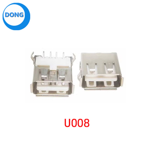 USB-107 A-type vrouwelijke connector AF90 graden gebogen pin vrouwelijke kop 4P gekrulde rand/platte rand plug-in board USB-<span class=keywords><strong>interface</strong></span> vrouwelijke connector - Product Image 4