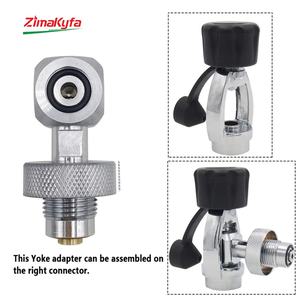 Adaptador de Carga para Buceo Zimakyfa DIN a Yoke Estándar, Adaptador de Llenado para Cilindros de Buceo, Herramientas de Aire de Acero Inoxidable OEM 300 Bar - Product Image 2