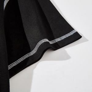 Custom Vintage <b>Black</b> T <b>Shirts</b> With Contrast Stitching T <b>Shirt</b>, Luxury T <b>Shirts</b> - Product Image 5