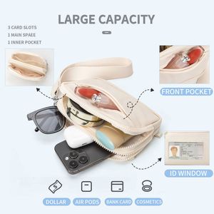 กระเป๋าคาดเอวไนลอนกันน้ำแบบมีซิป รุ่น Xx584 สไตล์ใหม่สำหรับผู้หญิง พร้อมโลโก้  กระเป๋าสะพายข้างแบบพกพาสำหรับเล่นกีฬา - Product Image 5