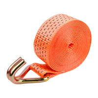 Sangle d'arrimage robuste de 50 mm (2 pouces) 2T en polyester de 10 m pour transport de marchandises, attelage de camion et remorque