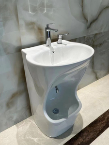 Produits musulmans : Lavabo d'ablution pour les pieds, double niveau, en céramique moderne, avec émail autonettoyant - Product Image 4