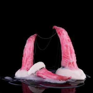 XXL Fantasy-Dildo in Killerwal-Form, Monster-Tierdildo für Frauen, Arschmassage, Blutfarbener Butt-Plug mit Saugnapf - Product Image 3