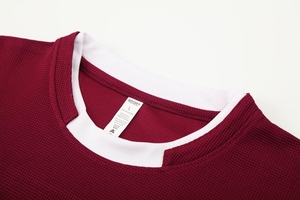 Custom Blanks <b>Polyester</b> Waffle Mesh Knit Pullover Long Sleeve New Design Vintage Basketball Jerseys - Product Image 4