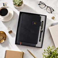 Coffret Cadeau Carnet A5 Rigide et Stylo – Ensemble Journal Premium avec Design Perlé en PVC – Idéal pour Réunions d'Entreprise et Cadeaux de Bureau