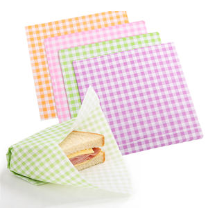 Hojas de Papel Encerado Personalizadas para Navidad, para Forrar Cestas de Alimentos, para Sándwiches, Hamburguesas, Hojas de Papel Encerado a Cuadros - Product Image 1