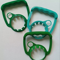 Anneau de transport en plastique anti-pression de 55 mm, PE de qualité alimentaire, poignée multicolore disponible pour seau d'eau jetable, pack d'eau potable