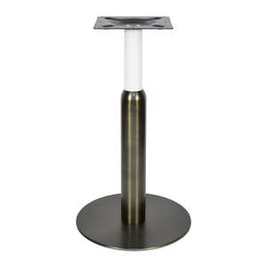 Gamba per Tavolo Commerciale Resistente con <span class=keywords><strong>Base</strong></span> Rotonda, Finitura Color Canna di Fucile per Ristoranti - Product Image 1
