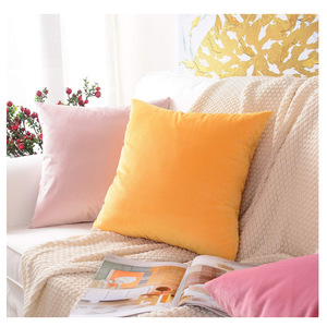 Cojines y fundas de almohada de terciopelo hechos a medida, cojines de asiento y respaldo de color liso, fundas para cojines de coche, almohada - Product Image 3