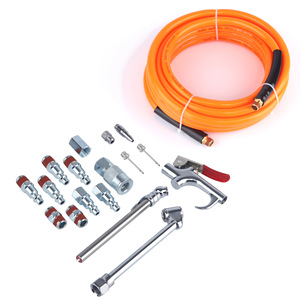 Dingyi 18-Piece Pneumatic Tool Set 3/8 PVC Hose Blow Gun Kit Air Compressor Accessories - Product Image 1