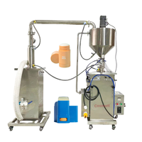 Machine de remplissage chauffée semi-automatique de bougie de cire de cheveux de crème solaire de liquide visqueux de pâte épaisse