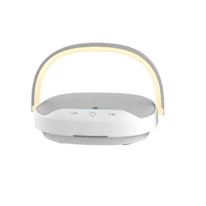 2023 Bluetooth Speaker với bộ sạc không dây, người giữ điện thoại và LED chiếu sáng 4 trong 1 chức năng