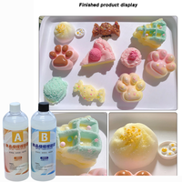 Zwei-Compent Liquid Squishy Silikon harz Gel Rohmaterial für Squishy Toy 1:1 Verhältnis AB Kleber Formbares DIY Craft Stress Toy