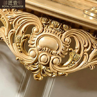 Table de hall d'entrée en bois massif de style européen, table d'appoint semi-circulaire, hall d'entrée, table d'appoint, sculptée