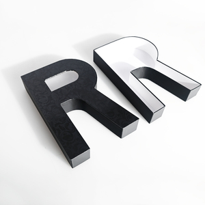 Custom Irregular Shaped Personalized Empty Cardboard Letter Shaped Packaging Gift Box