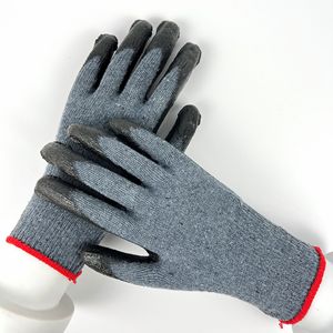 Guantes de Trabajo Resistentes a Cortes Nivel 5 ANSI A5, Ajuste Elástico Cómodo, Protección Anticorte, Recubrimiento de PU Negro - Product Image 6