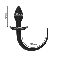 Plug anal en silicone en forme de queue de cochon ou de chien, accessoires anaux pour jeux de rôle gay, masseur de point G et de prostate, jouet sexuel fétichiste
