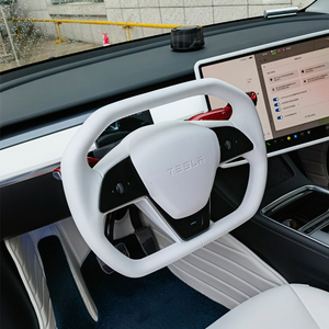 Volant hexagonal de style punk pour camionnette Tesla Model 3/Y Modification de voiture avec couvercle de klaxon - Product Image 2